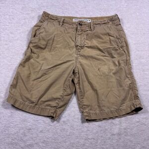 American Eagle Men's Classic Khaki Cargo Shorts Cotton Size 32
